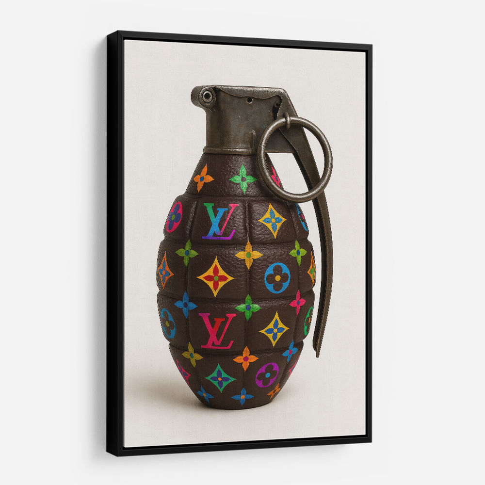 Louis Vuitton Fashion Inspired Grenade Wall Art  